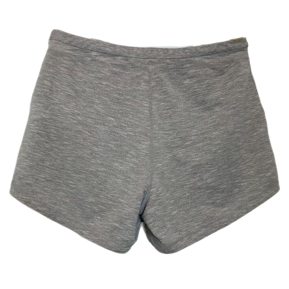 Drawstring Athletic Shorts Gray Women L 35x5 Pockets Relaxed Running - Picture 2 of 12